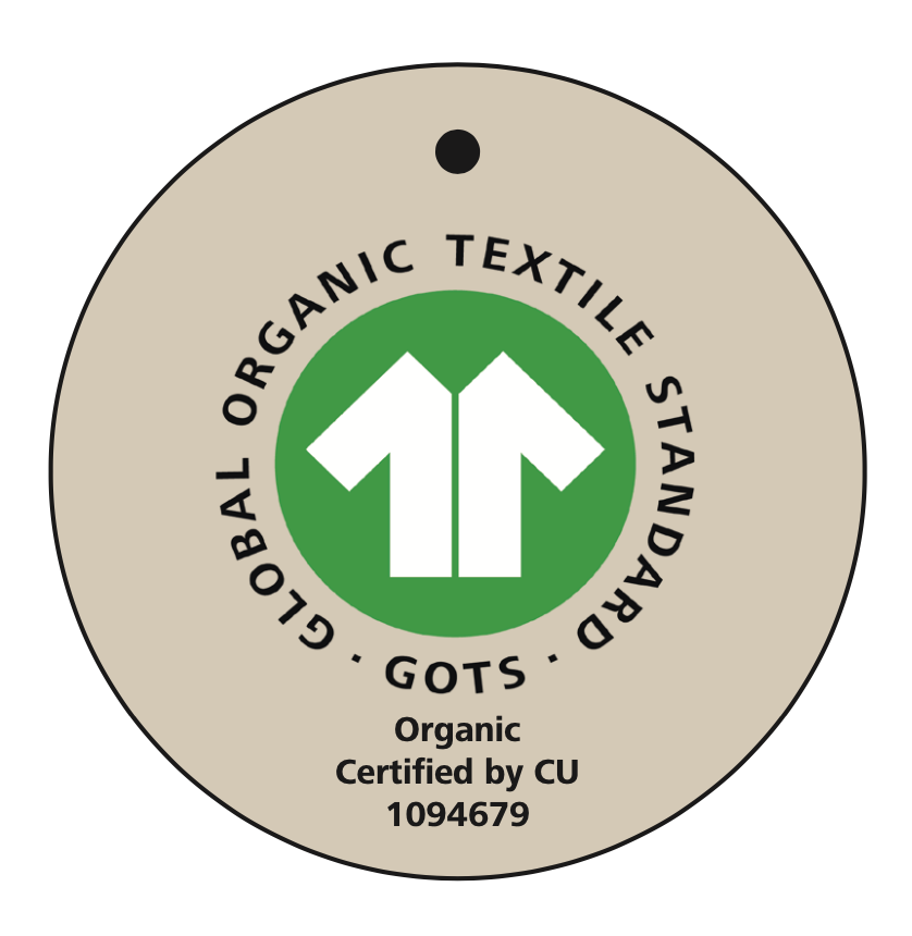 Et billede af Global Organic Textile Standards logo.